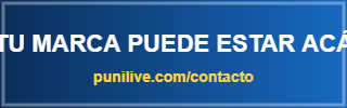 TU MARCA PUEDE ESTAR ACÁ - Espacio publicitario disponible en PuniLive